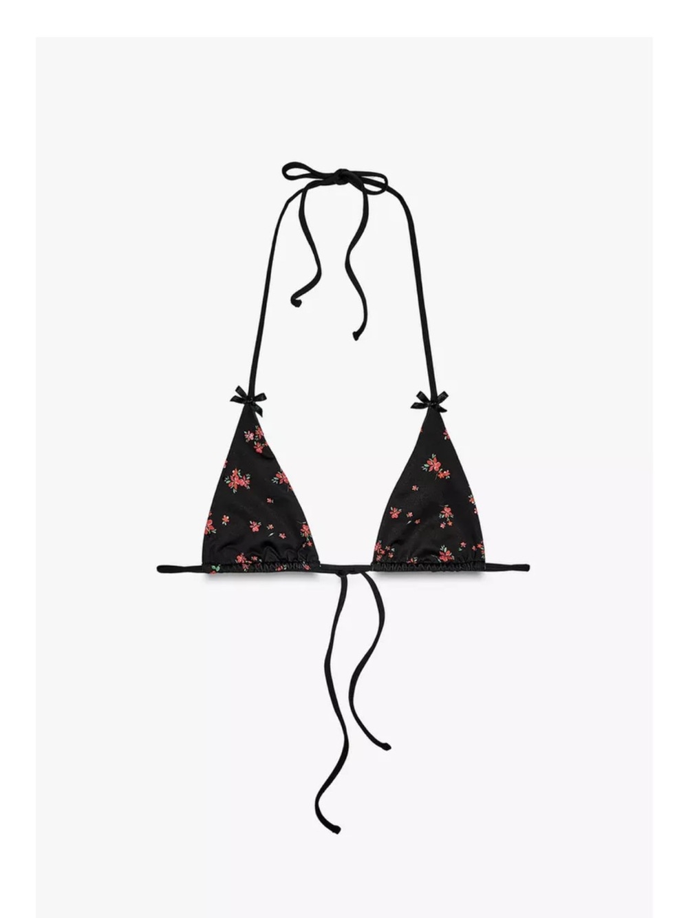 NWT Zara floral bikini top